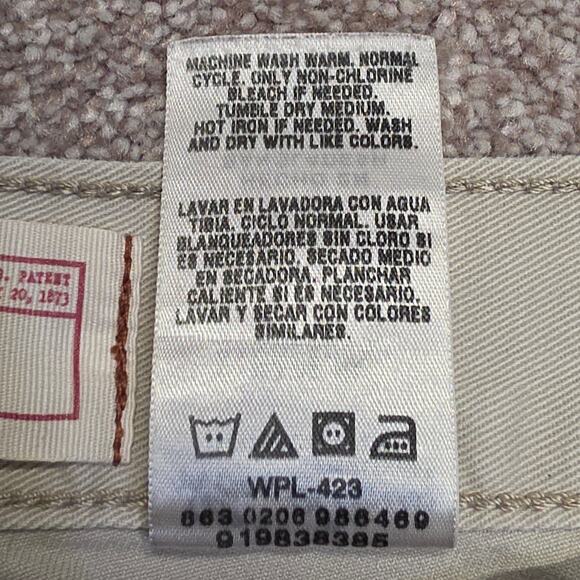 Y2K Relaxed casual Utilitarian Cargo Twill Shorts Levi Strauss Signature sz 36 - Picture 4 of 14